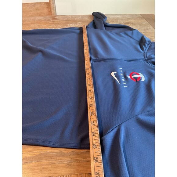 Nike Minnesota Twins 1/4 Zip Pullover Jacket XL MLB Baseball Men’s Blue Athletic - Picture 8 of 11
